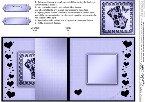 Elegant Hearts Quick Card with Twisted Spiral Side Stacker