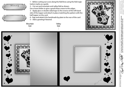 Elegant Hearts Quick Card with Twisted Spiral Side Stacker