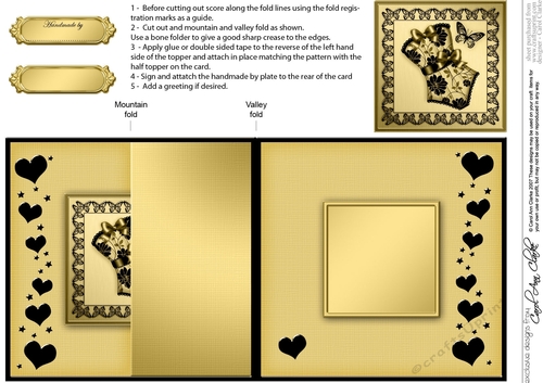 Elegant Hearts Quick Card with Twisted Spiral Side Stacker