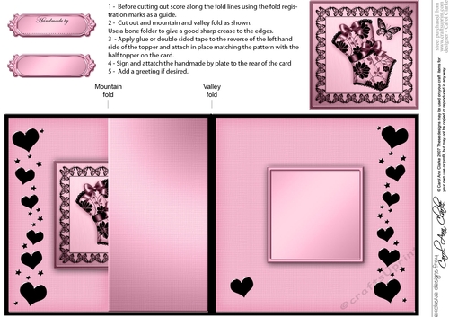 Elegant Hearts Quick Card with Twisted Spiral Side Stacker