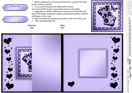 Elegant Hearts Quick Card with Twisted Spiral Side Stacker