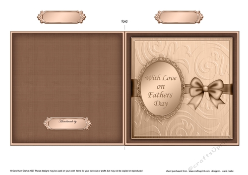 Fathers Day Quick Cut and Fold Card 