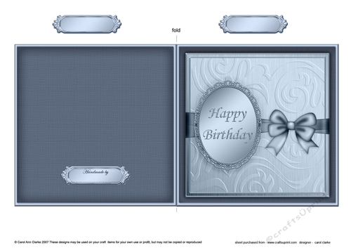 Happy Birthday Quick Cut and Fold Card 