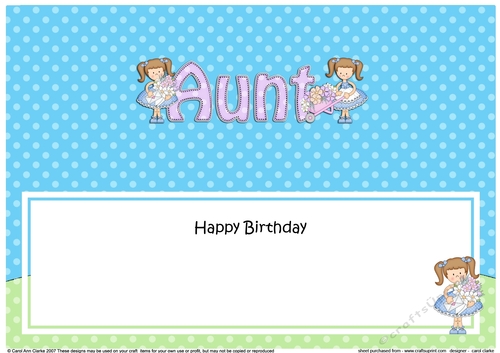 Large DL Happy Birthday WIFE insert