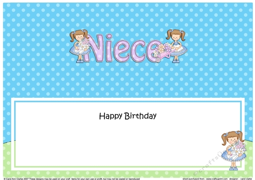 Large DL Happy Birthday WIFE insert