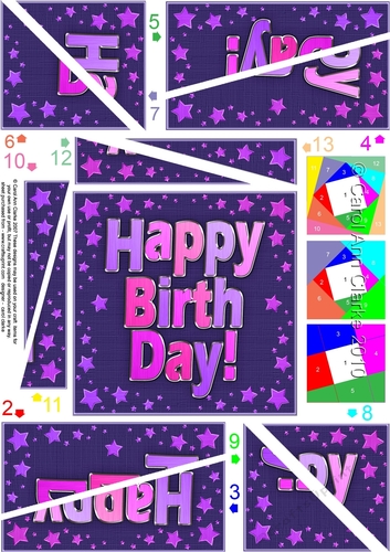 Happy Birthday Twisted Spiral Side Stacker