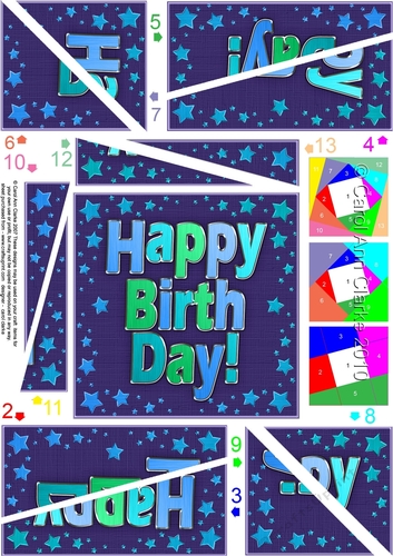 Happy Birthday Twisted Spiral Side Stacker