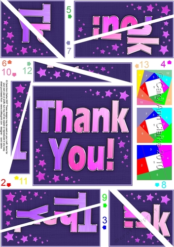 Thank You Twisted Spiral Side Stacker