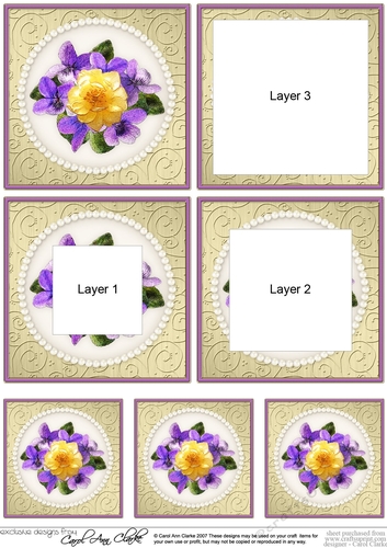 Flowers and Pearls Tunnel Topper