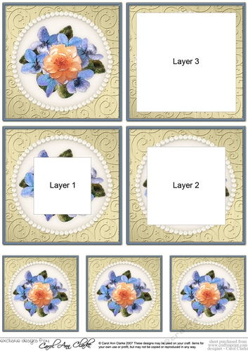 Flowers and Pearls Tunnel Topper