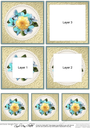 Flowers and Pearls Tunnel Topper