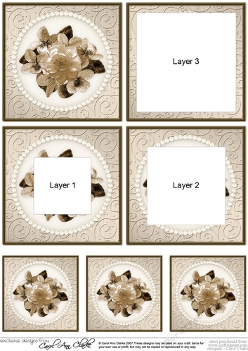 Flowers and Pearls Tunnel Topper