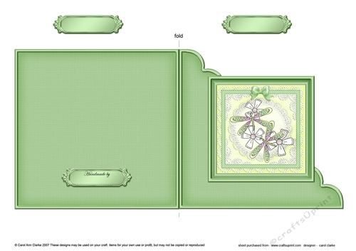 Dreamy Dragonflies Cut and Fold Corner Card  