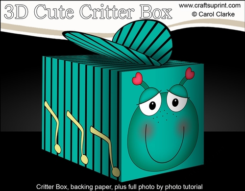 3D Cute Critter Treat Box Gift Set Mini Kit - Love Bug