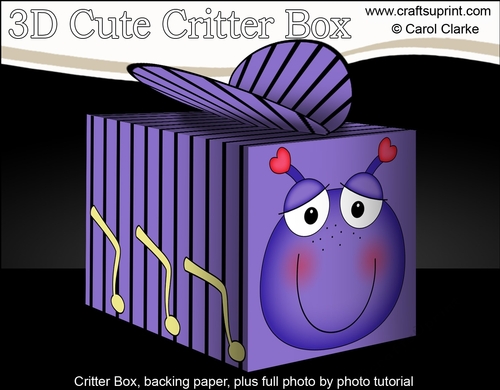 3D Cute Critter Treat Box Gift Set Mini Kit - Love Bug