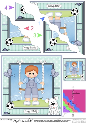 Cute Little Toddler Boy is Swinging High Wavey Corner Stacker