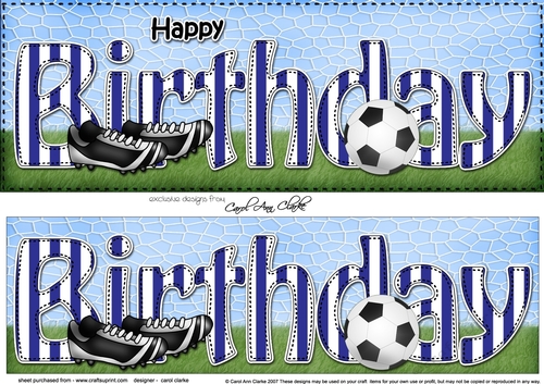 Large DL HAPPY BIRTHDAY 3D decoupage