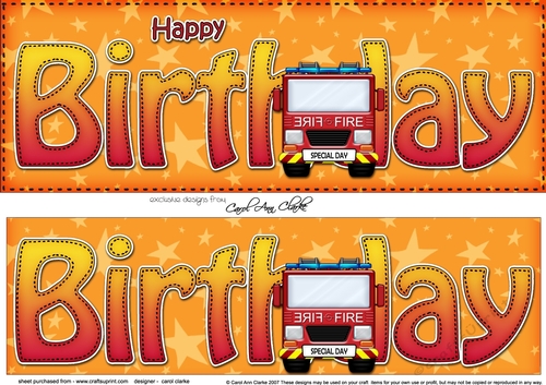 Large DL HAPPY BIRTHDAY 3D decoupage