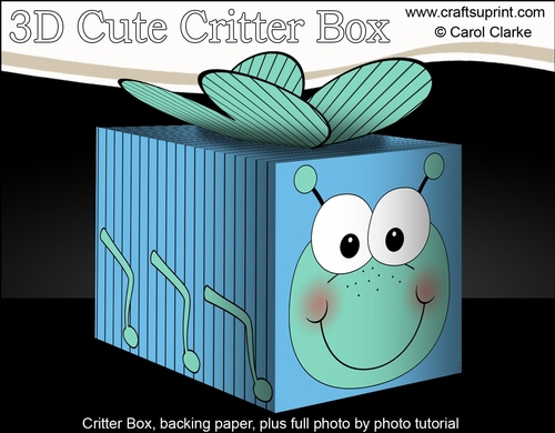 3D Cute Critter Treat Box Gift Set Mini Kit - Cute Bug
