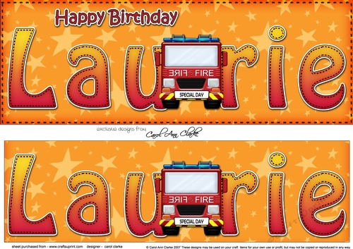 Large DL Happy 50th Birthday LAURIE 3D decoupage
