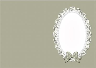 A5 Pearls and Lace Card Front or Insert
