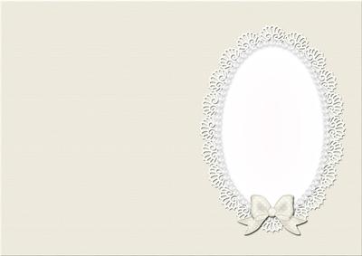 A5 Pearls and Lace Card Front or Insert
