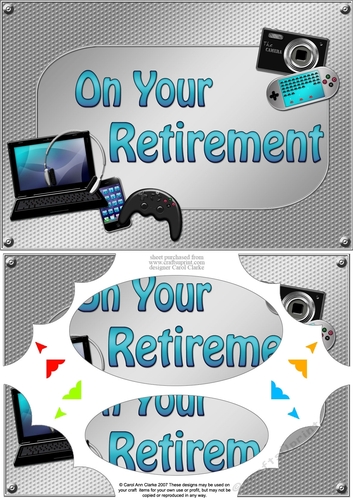 A5 ON YOUR RETIREMENT Gadgets n Gizmos Scallop Corners & Pyramage