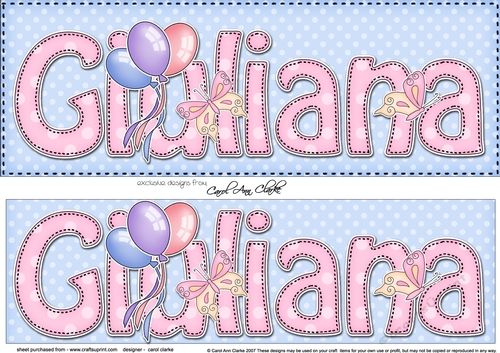 Large DL GIULIANA 3D decoupage