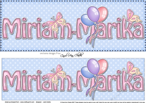 Large DL MIRIAM-MARIKA 3D decoupage