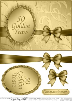 A5 Elegant Metallic Greeting Quick Card with 3D Decoupage