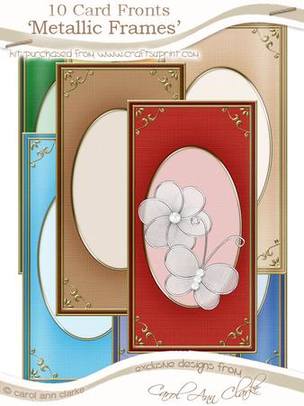 Dl 'gold Metallic Frame' Card Fronts Kit