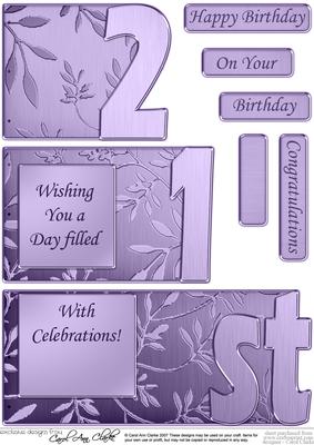 21st Elegant Metallic Book Sheet