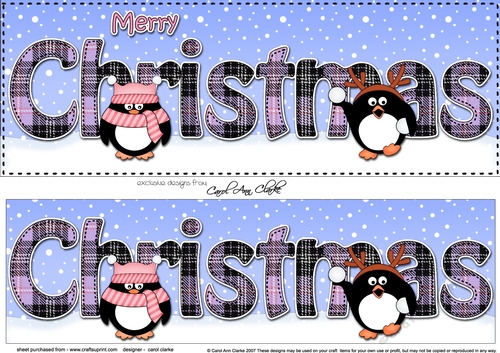 Large DL MERRY CHRISTMAS 3D decoupage 