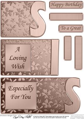 Sis Elegant Metallic Book Sheet