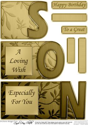 Son Elegant Metallic Book Sheet