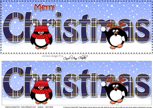 Large DL MERRY CHRISTMAS 3D decoupage 
