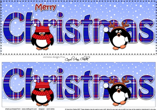 Large DL MERRY CHRISTMAS 3D decoupage 