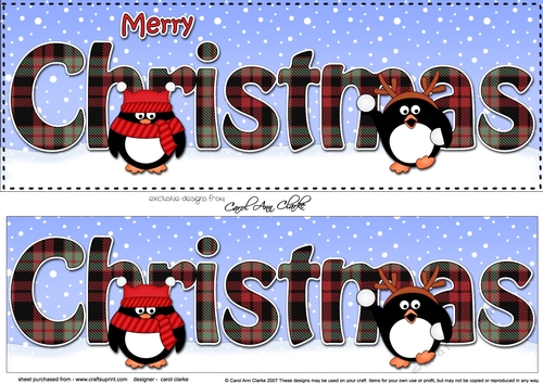 Large DL MERRY CHRISTMAS 3D decoupage 