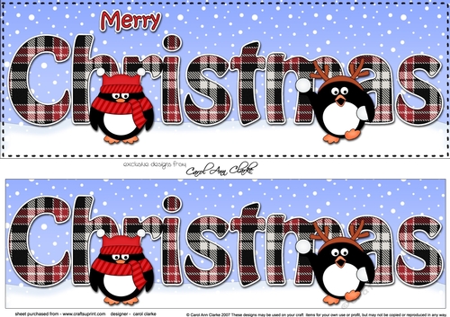 Large DL MERRY CHRISTMAS 3D decoupage 