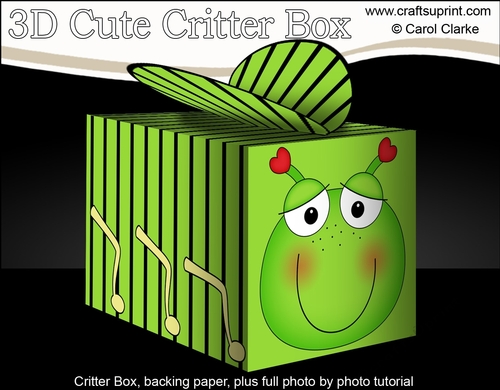 3D Cute Critter Treat Box Gift Set Mini Kit - Cute Bug