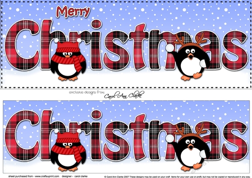 Large DL MERRY CHRISTMAS 3D decoupage 
