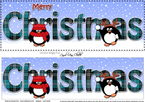 Large DL MERRY CHRISTMAS 3D decoupage 
