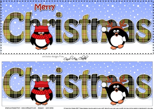 Large DL MERRY CHRISTMAS 3D decoupage 