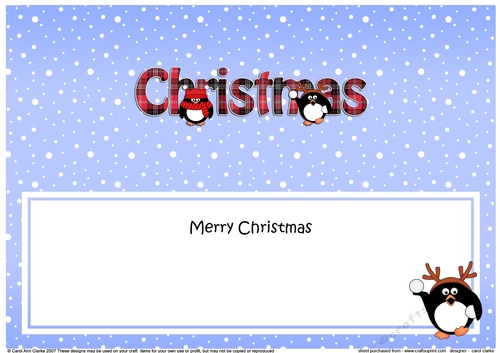 Large DL MERRY CHRISTMAS 3D decoupage 