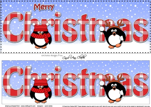 Large DL MERRY CHRISTMAS 3D decoupage 
