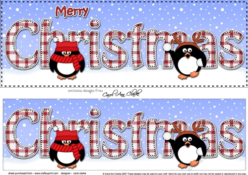 Large DL MERRY CHRISTMAS 3D decoupage 