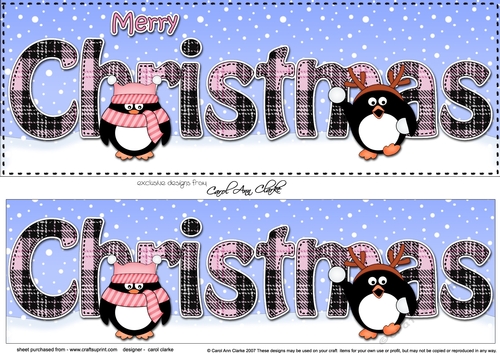 Large DL MERRY CHRISTMAS 3D decoupage 
