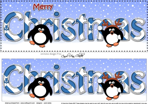 Large DL MERRY CHRISTMAS 3D decoupage 