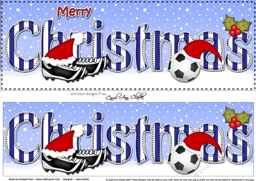 Large DL MERRY CHRISTMAS 3D decoupage 