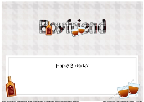 Large DL Happy Birthday BOYFRIEND insert